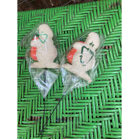 Vintage MUMMY Plant Stakes - Halloween Picks - Spooky Markers - Picture 5 of 7